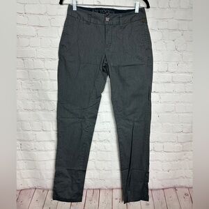 DEPT En Vogue Cotton Blend Gray Slim‎ Fit Trouser Dress Pants Sz XS